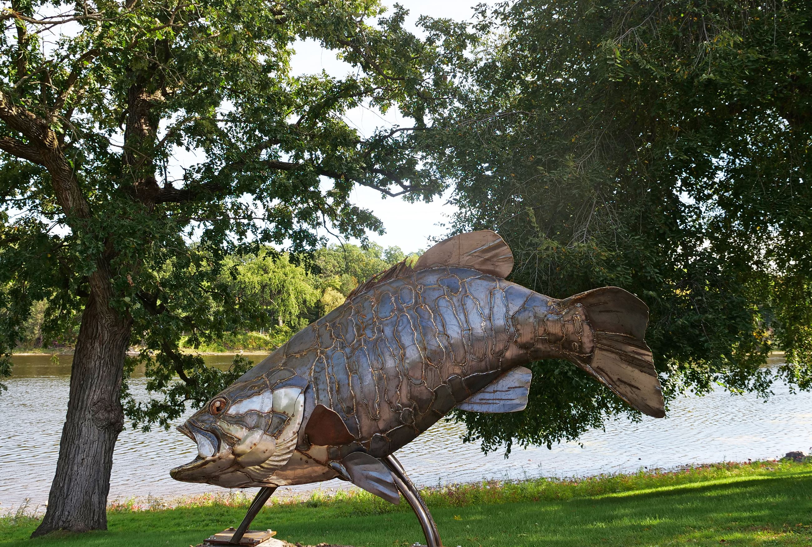 Ellison Bass Sculpture, created by Parker McDonald