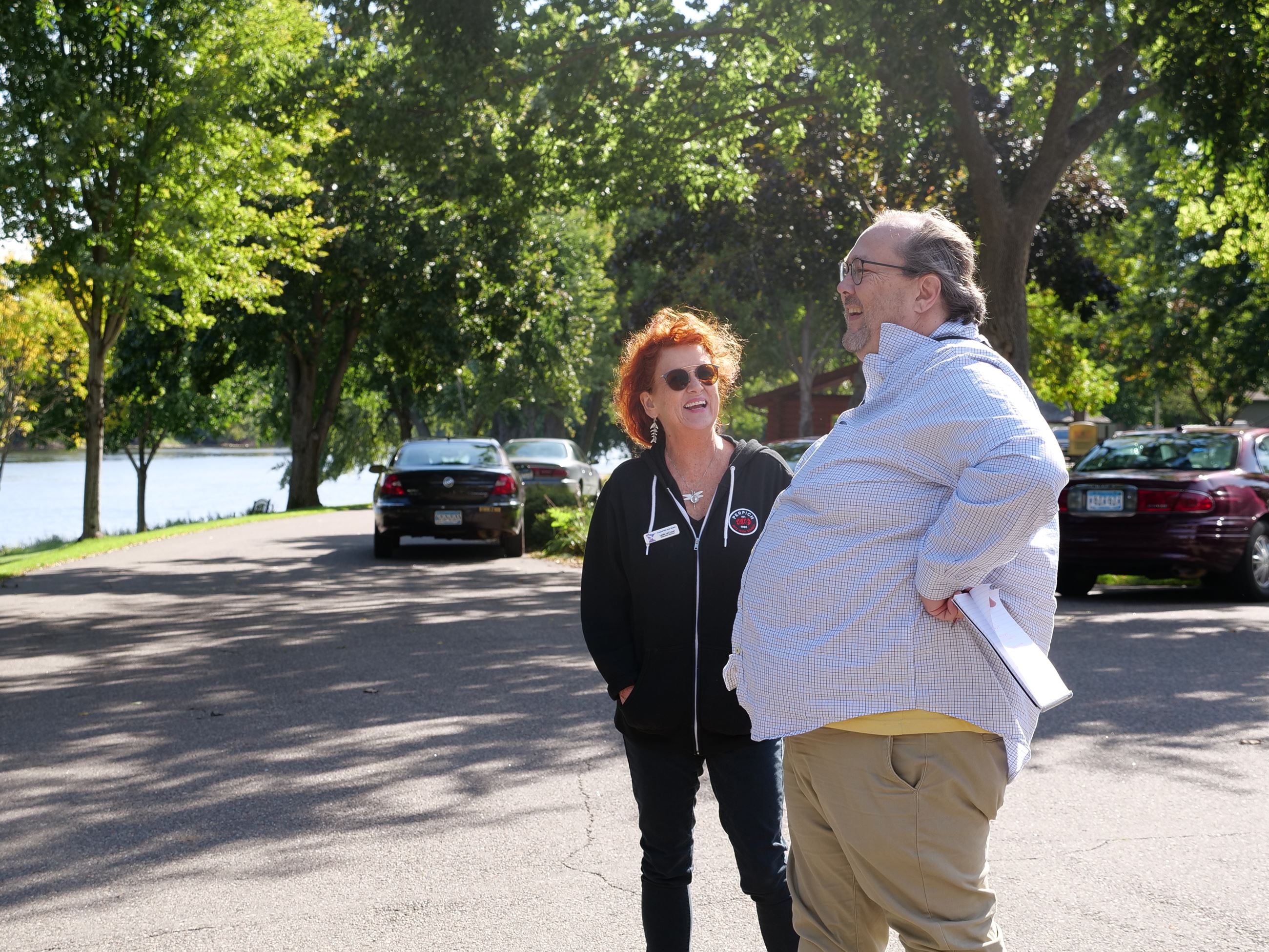 The Monticello Times, and Central MN Arts Board attended the sculpture unveiling