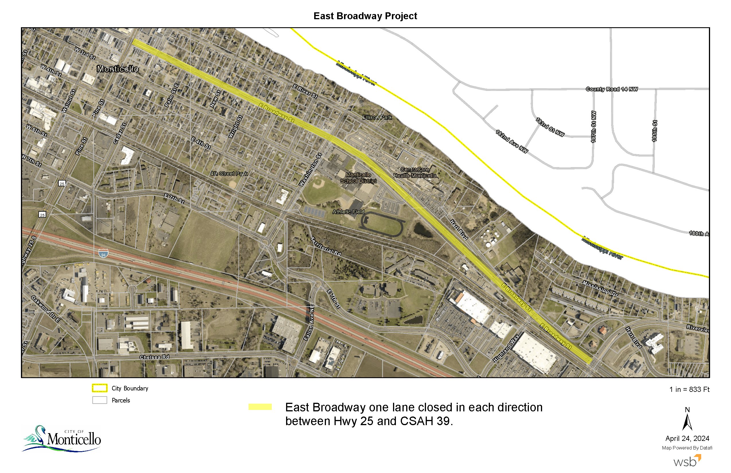 East Broadway Project Map