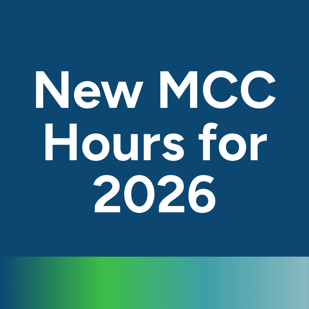 New MCC Hours for 2026